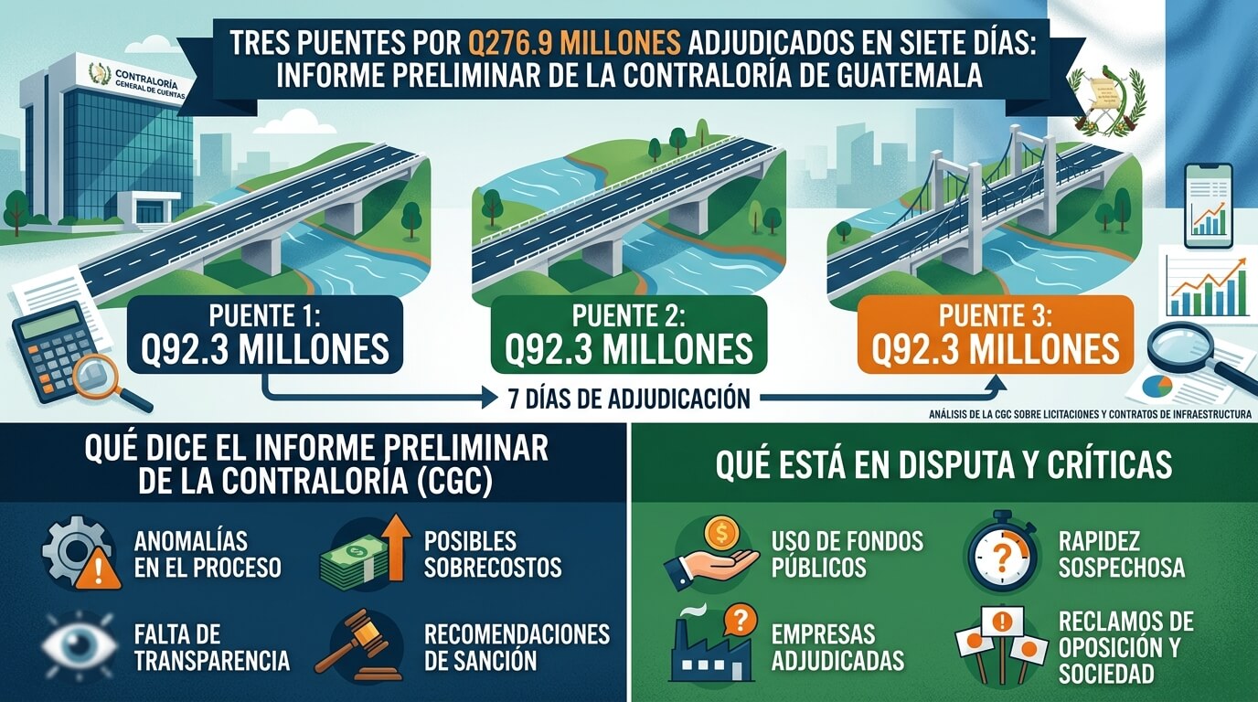 Puentes Mocá, Las Pericas y Santa Bárbara: qué halló la Contraloría